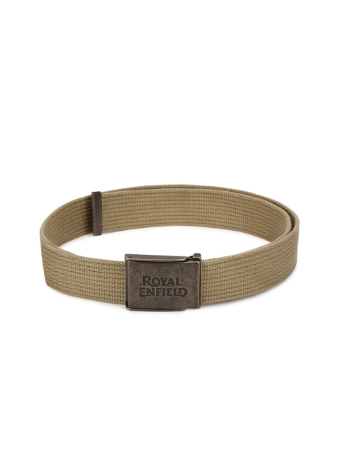 

Royal Enfield Men Khaki Opener Webbing Belt