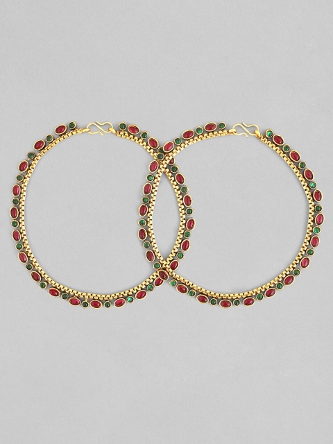 

Rubans Set of 2 24K Gold-Plated Anklets