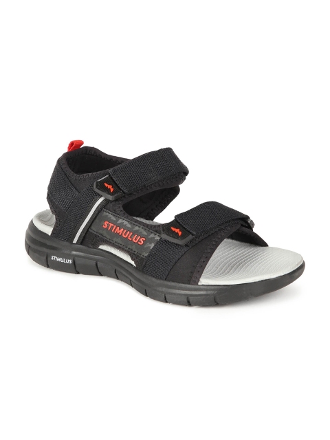 

Paragon Men Black & White Comfort Sandals