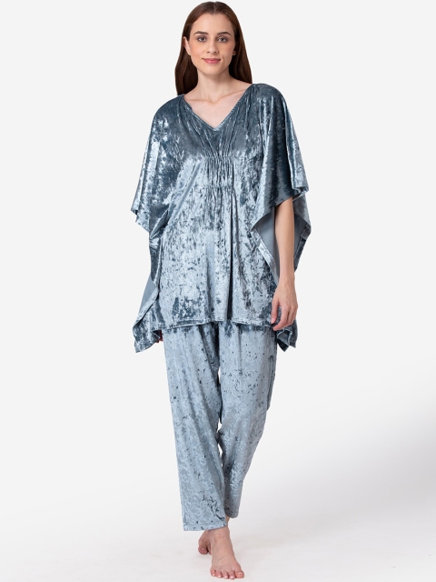 

Fluffalump Women Grey Printed Night suit