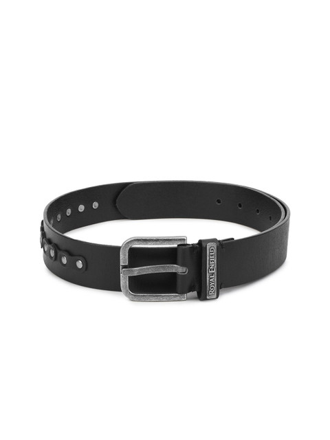 

Royal Enfield Men Black Leather Belt
