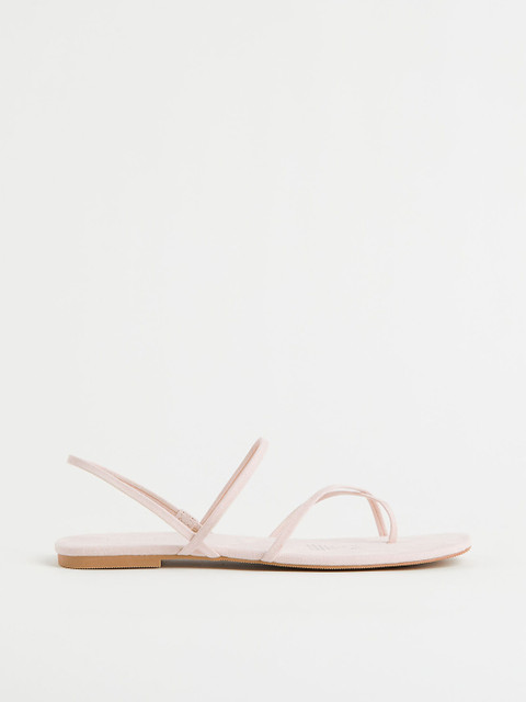 

H&M Women Pink Solid Sandals
