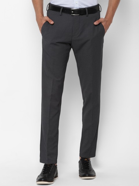 

Allen Solly Men Black Textured Slim Fit Formal Trousers