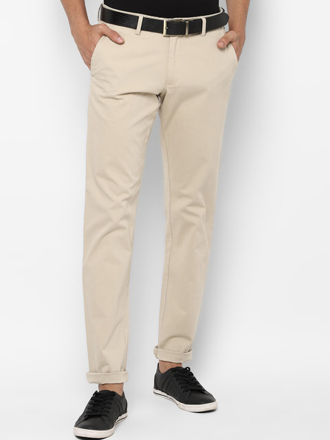 

Allen Solly Men Beige Slim Fit Trousers