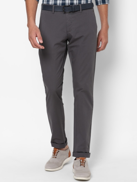 

Allen Solly Men Grey Slim Fit Trousers