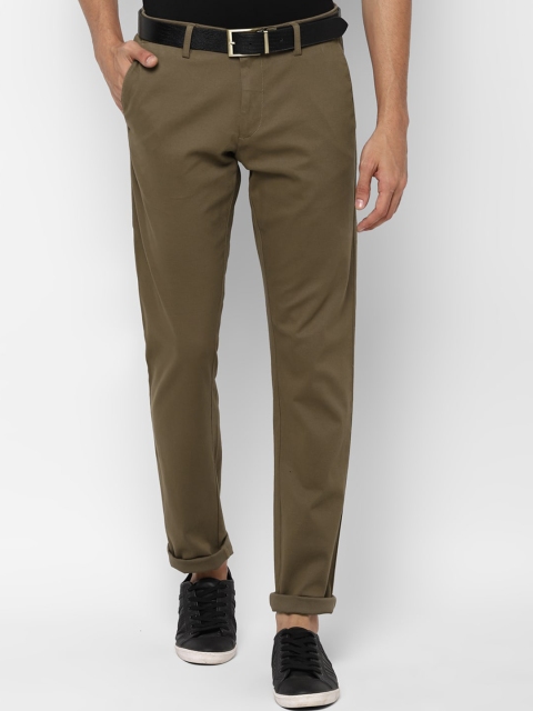 

Allen Solly Men Brown Slim Fit Trousers