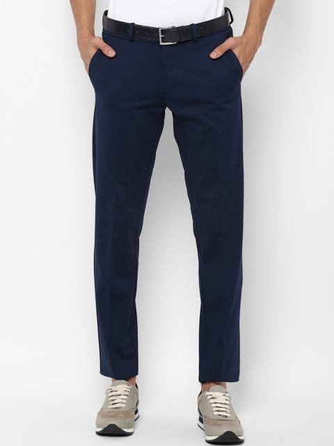 

Allen Solly Men Navy Blue Slim Fit Trousers