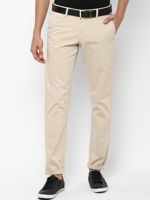 

Allen Solly Men Beige Slim Fit Trousers