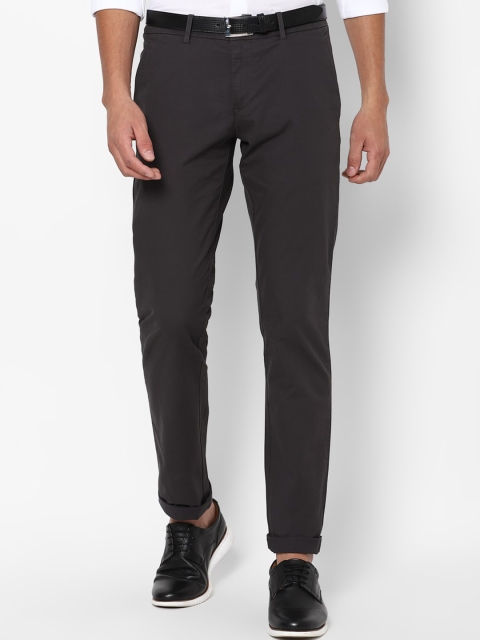 

Allen Solly Men Grey Slim Fit Trousers