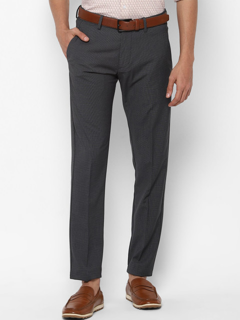 

Allen Solly Men Black Slim Fit Formal Trousers