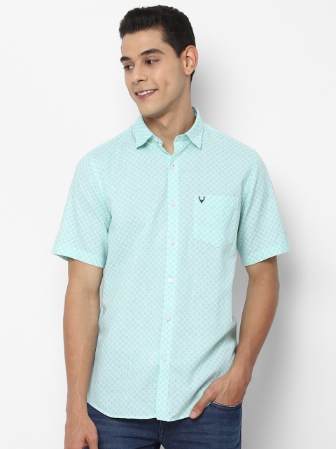 

Allen Solly Men Blue Slim Fit Opaque Printed Casual Shirt