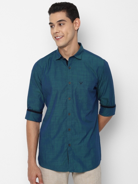 

Allen Solly Men Blue Slim Fit Opaque Casual Shirt