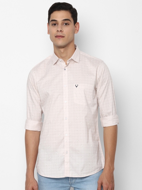 

Allen Solly Men Beige Slim Fit Horizontal Stripes Opaque Printed Casual Shirt