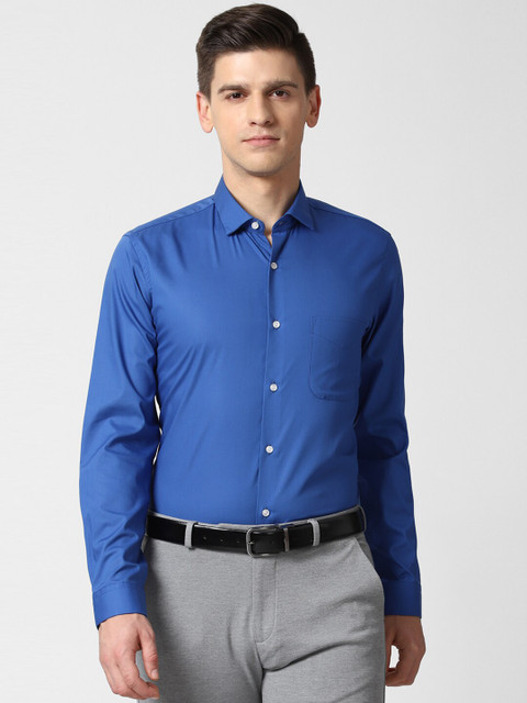 

Peter England Men Blue Solid Slim Fit Formal Shirt