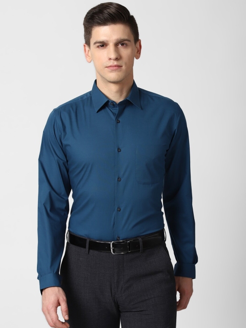 

Peter England Men Blue Slim Fit Opaque Formal Shirt