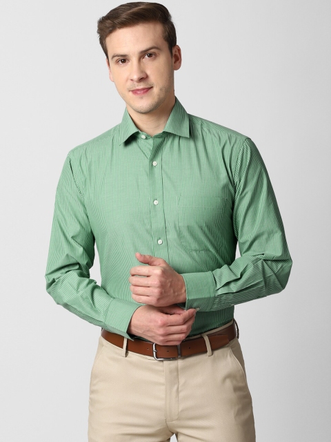 

Peter England Men Green Opaque Formal Shirt