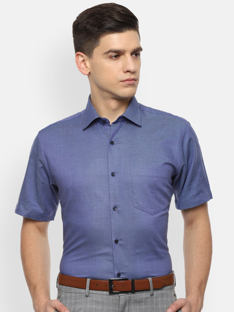 

Van Heusen Men Blue Opaque Formal Shirt