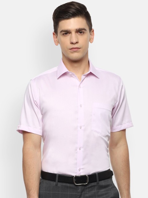 

Van Heusen Men Pink Opaque Formal Cotton Shirt