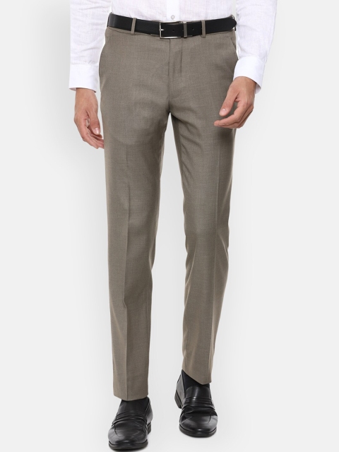 

Van Heusen Men Brown Slim Fit Formal Trousers