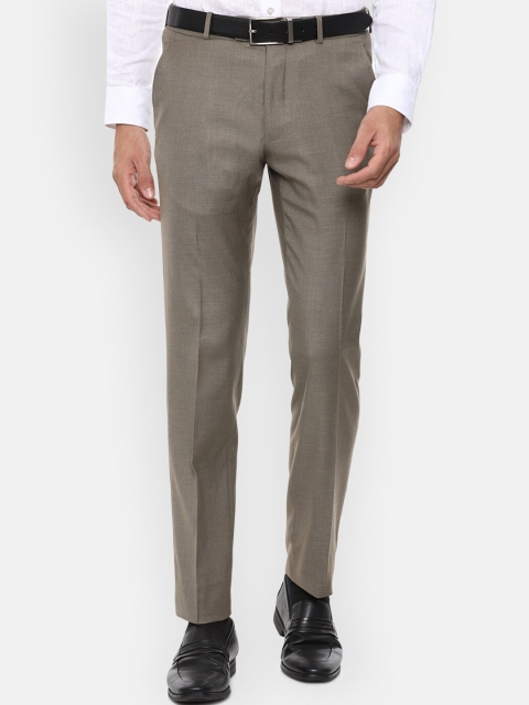 

Van Heusen Men Brown Slim Fit Formal Trousers