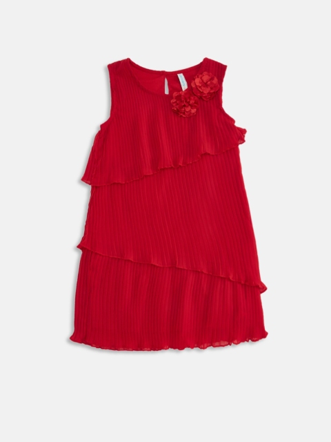 

Pantaloons Junior Girls Red A-Line Dress
