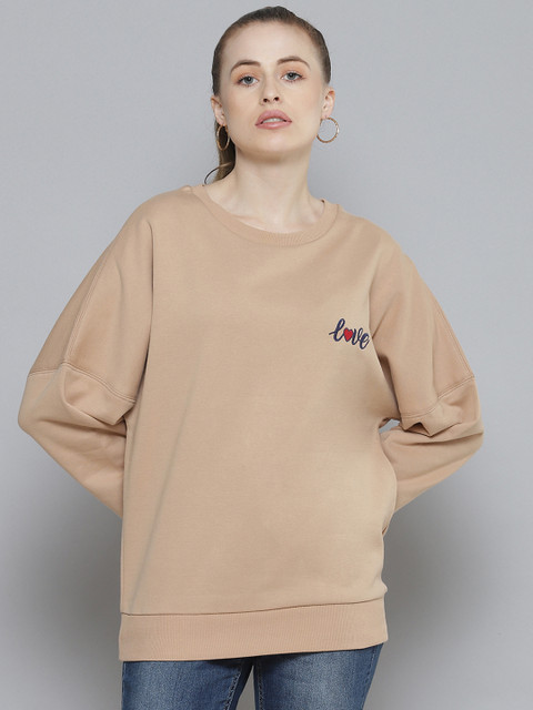 

Femella Women Beige Sweatshirt