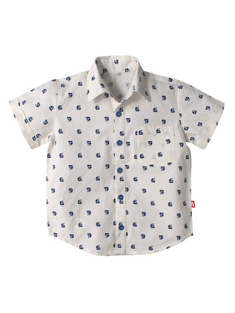 

Nino Bambino Boys Multicoloured Opaque Printed Casual Shirt, Multi