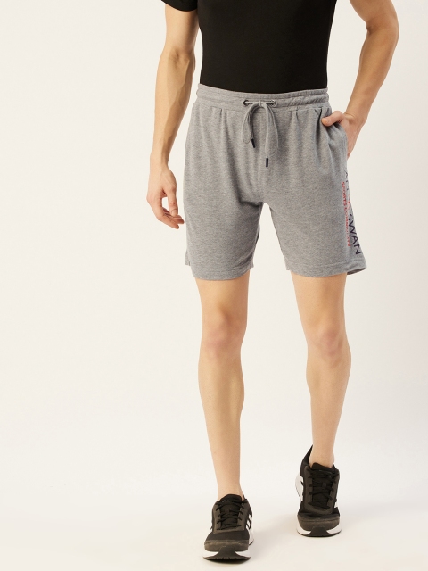 

AM SWAN Men Grey Regular Shorts