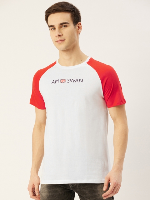 

AM SWAN Men White T-shirt