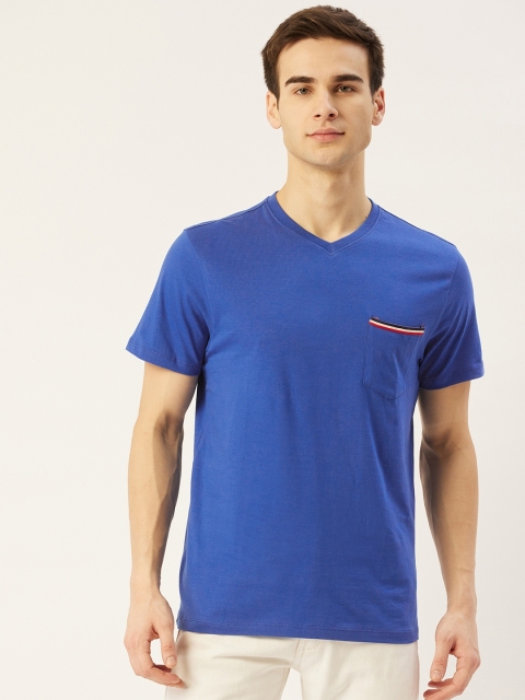 

AM SWAN Men Blue T-shirt