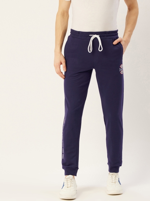 

AM SWAN Men Navy Blue Solid Joggers