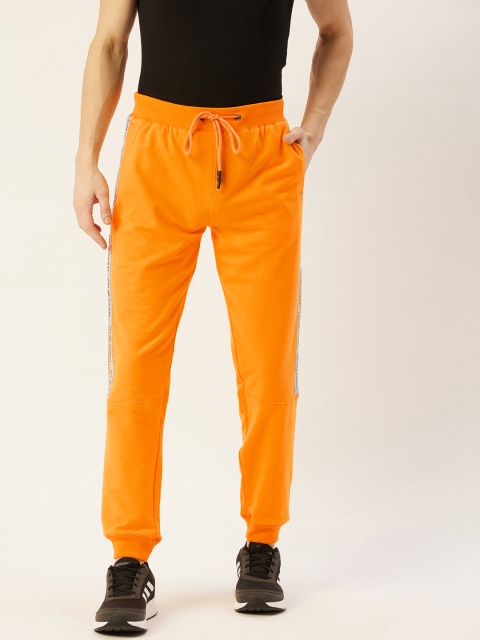 

AM SWAN Men Orange Solid Joggers