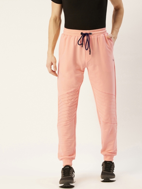 

AM SWAN Men Peach Regular Fit Cotton Track Pants