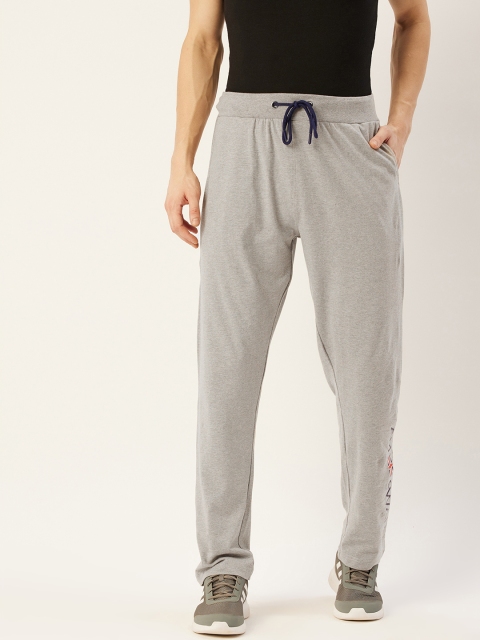 

AM SWAN Men Grey Solid Track Pant