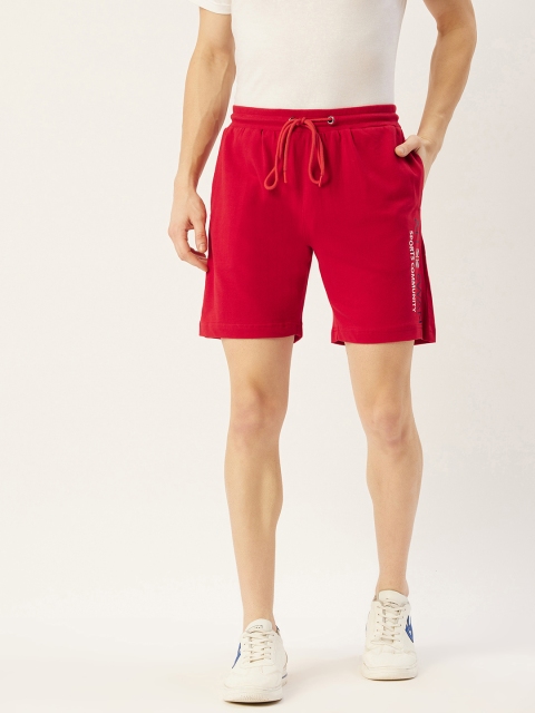

AM SWAN Men Red Regular Shorts
