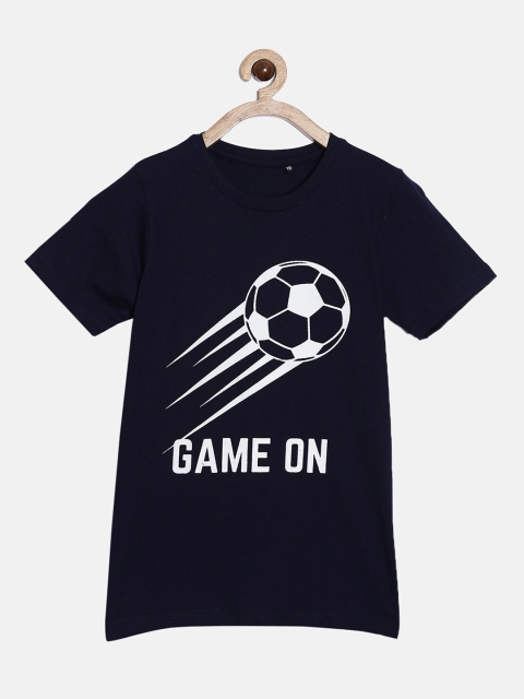 

SayItLoud Boys Black Typography Printed T-shirt