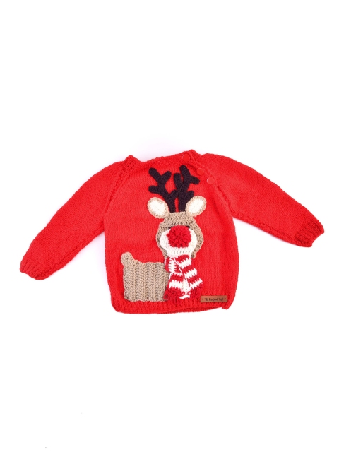 

The Original Knit Unisex Kids Red & White Humour and Comic Pullover