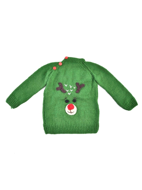 

The Original Knit Unisex Kids Green & Red Humour and Comic Pullover