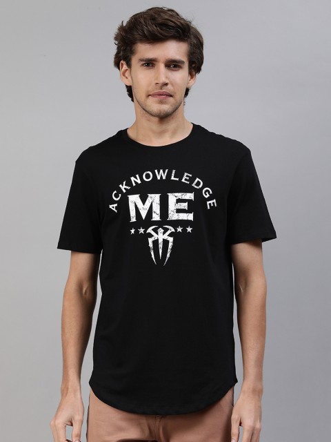 

The Souled Store Men Black Typography Printed T-shirt