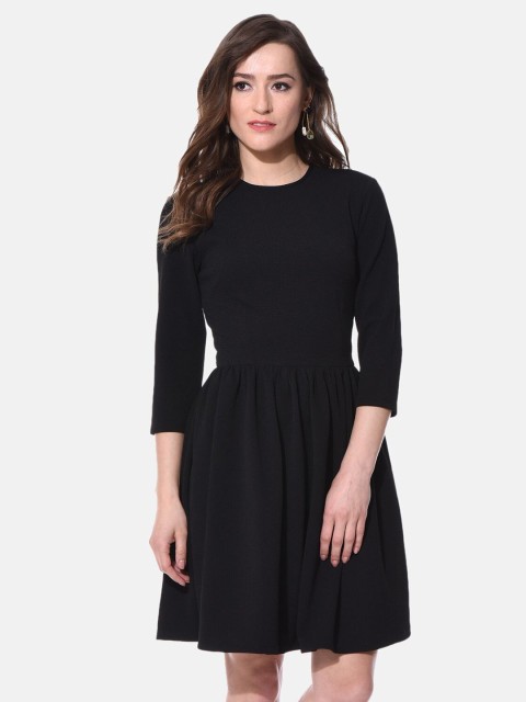 

AARA Black Fit And Flare Dress