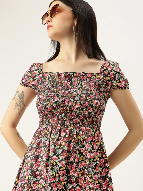 

Yuvraah Multicoloured Floral Midi Dress, Multi
