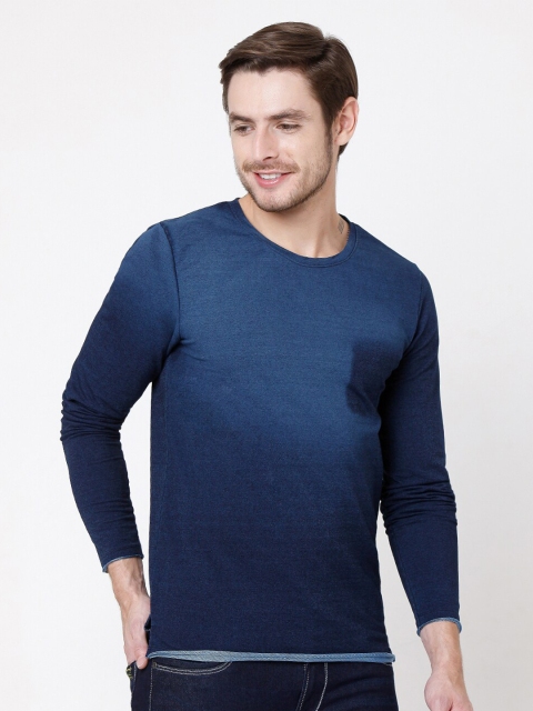 

Rex Straut Jeans Men Blue Tie & Dye Sweatshirt