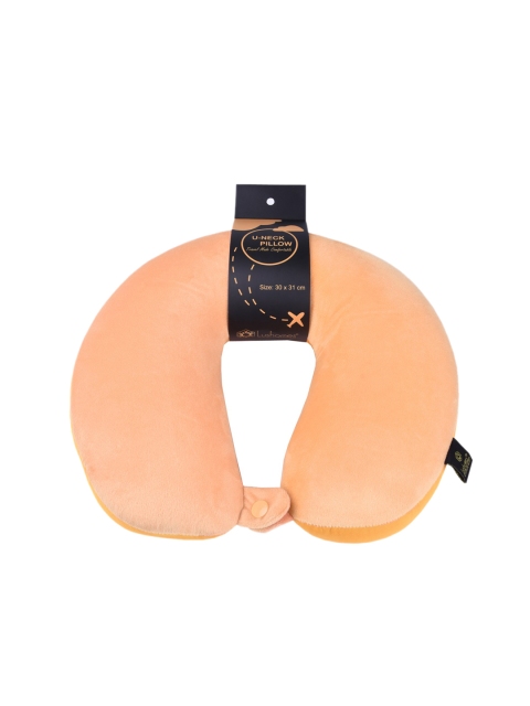 

Lushomes Yellow Microbeads Travel Pillow for Neck Rest & Support