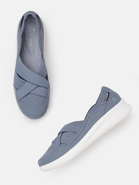 

Clarks Women Blue Solid Slip-Ons