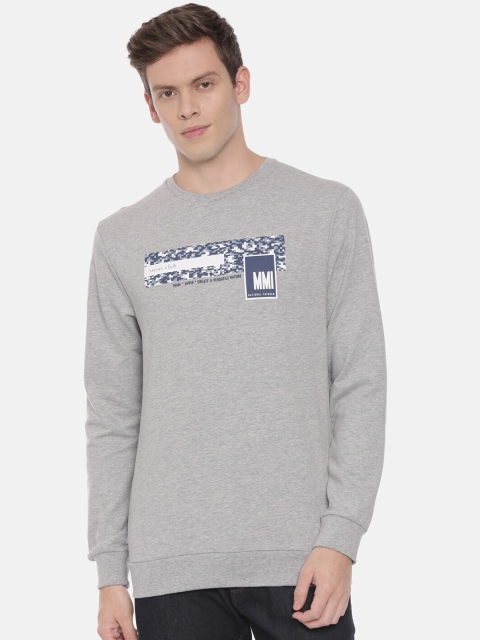 

Swiss Club Men Grey Printed Sweatshirt