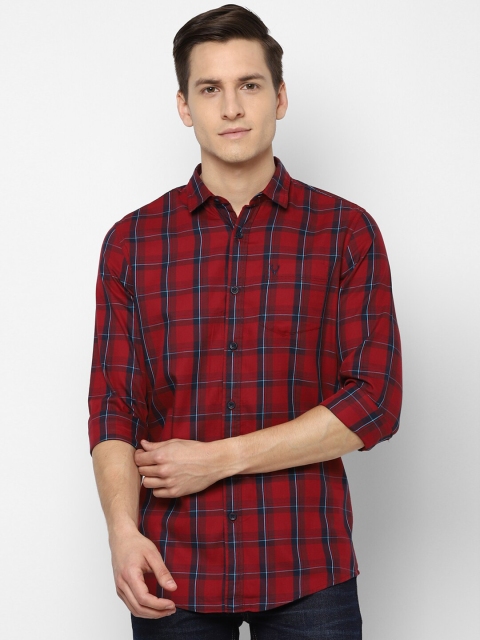 

Allen Solly Sport Men Red Tartan Checks Casual Shirt