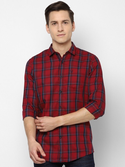 

Allen Solly Sport Men Red Tartan Checks Opaque Casual Shirt