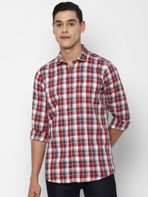 

Allen Solly Sport Men Maroon Tartan Checks Opaque Casual Shirt
