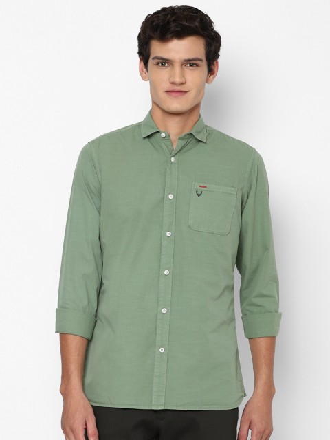 

Allen Solly Sport Men Green Opaque Casual Shirt