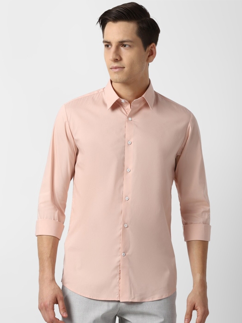 

Louis Philippe Sport Men Peach-Coloured Slim Fit Opaque Casual Shirt